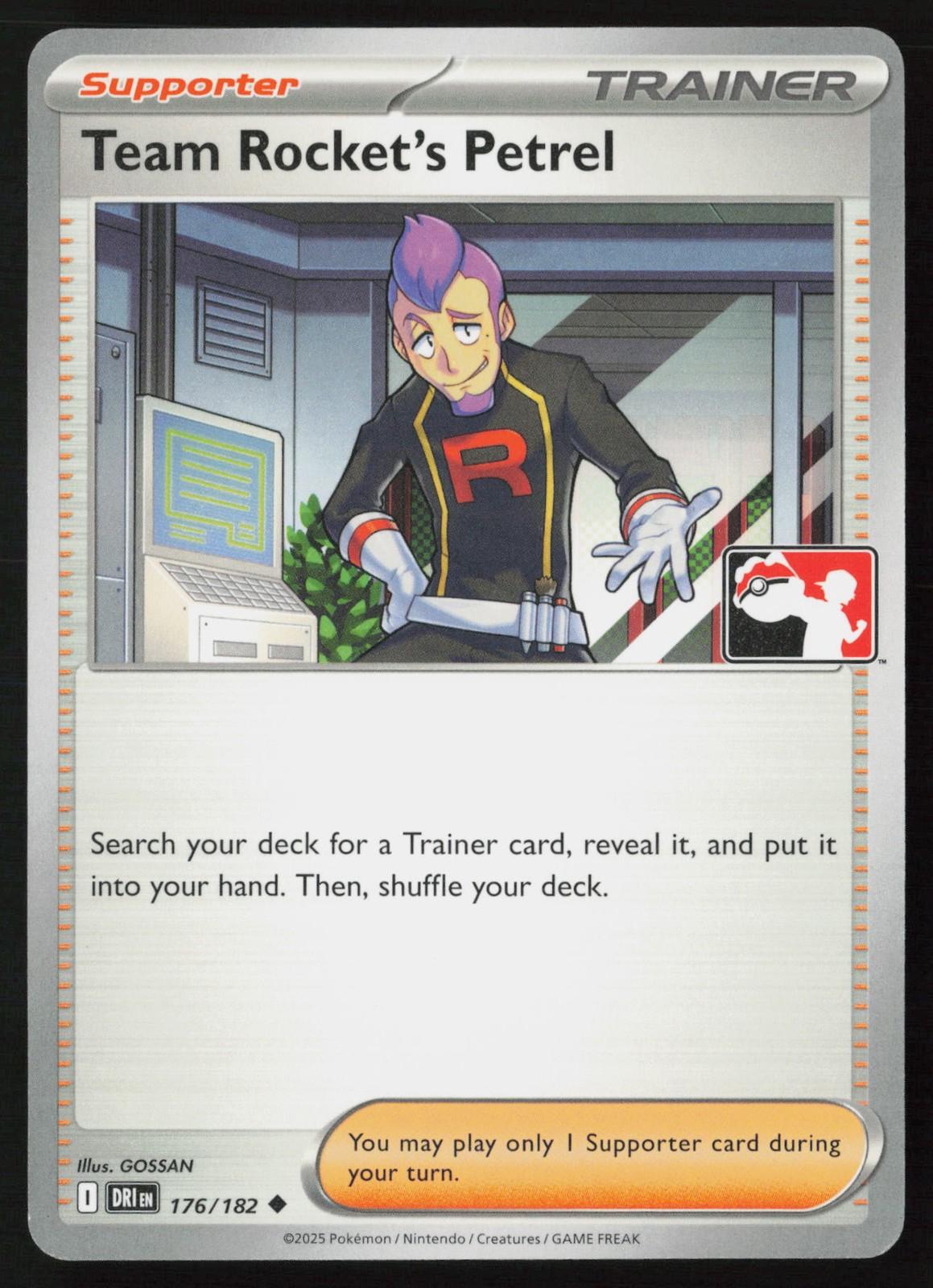 Destined Rivals Team Rocket's Petrel [Prize-Pack] Pokémon card